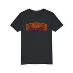 Chicago Haunted City Youth Tee — Halloween Pumpkin Skyline Shirt