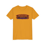 Youth Tee - Houston Haunted City Pumpkin Astronaut Halloween Shirt