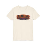 Detroit Haunted City Youth Tee — Halloween Monster Pumpkin Graphic