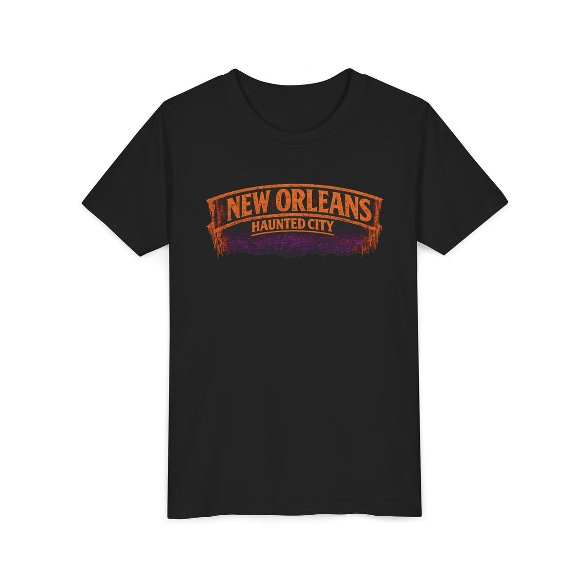 Youth Tee - New Orleans Haunted City Witch Design