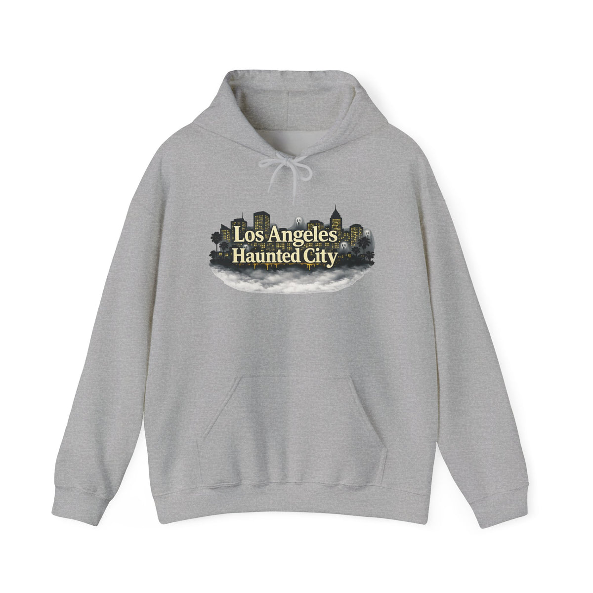 Los Angeles Haunted City Hoodie – Spooky LA Skyline Pullover