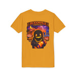 Jacksonville Haunted City Youth Tee — Halloween Smiling Mask Character