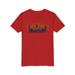 New York Haunted City Youth Tee — Halloween Pumpkin Jack-O'-Lantern Shirt
