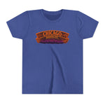 Chicago Haunted City Youth Tee — Halloween Pumpkin Skyline Shirt