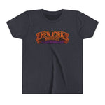 New York Haunted City Youth Tee — Halloween Pumpkin Jack-O'-Lantern Shirt
