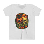 Stay Creepy Youth Tee — Halloween Pumpkin & Skull Kids T-Shirt