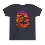 Youth Tee - New Orleans Haunted City Witch Design