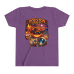 Youth Tee - Houston Haunted City Pumpkin Astronaut Halloween Shirt
