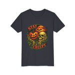 Stay Creepy Youth Tee — Halloween Pumpkin & Skull Kids T-Shirt