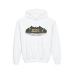 Houston Haunted City Youth Hoodie — Spooky Ghosts Graphic Pullover