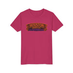 Youth Tee - Houston Haunted City Pumpkin Astronaut Halloween Shirt