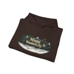 Miami Haunted City Hoodie — Vintage Haunted House Graphic Pullover