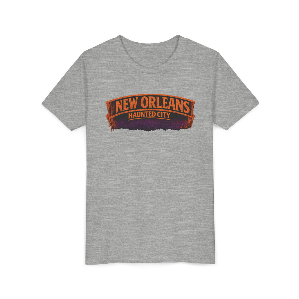 Youth Tee - New Orleans Haunted City Witch Design