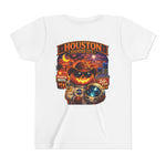 Youth Tee - Houston Haunted City Pumpkin Astronaut Halloween Shirt