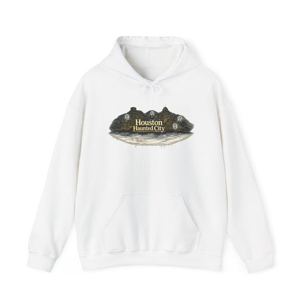 Houston Haunted City Hoodie — Vintage Spooky Ghost Design
