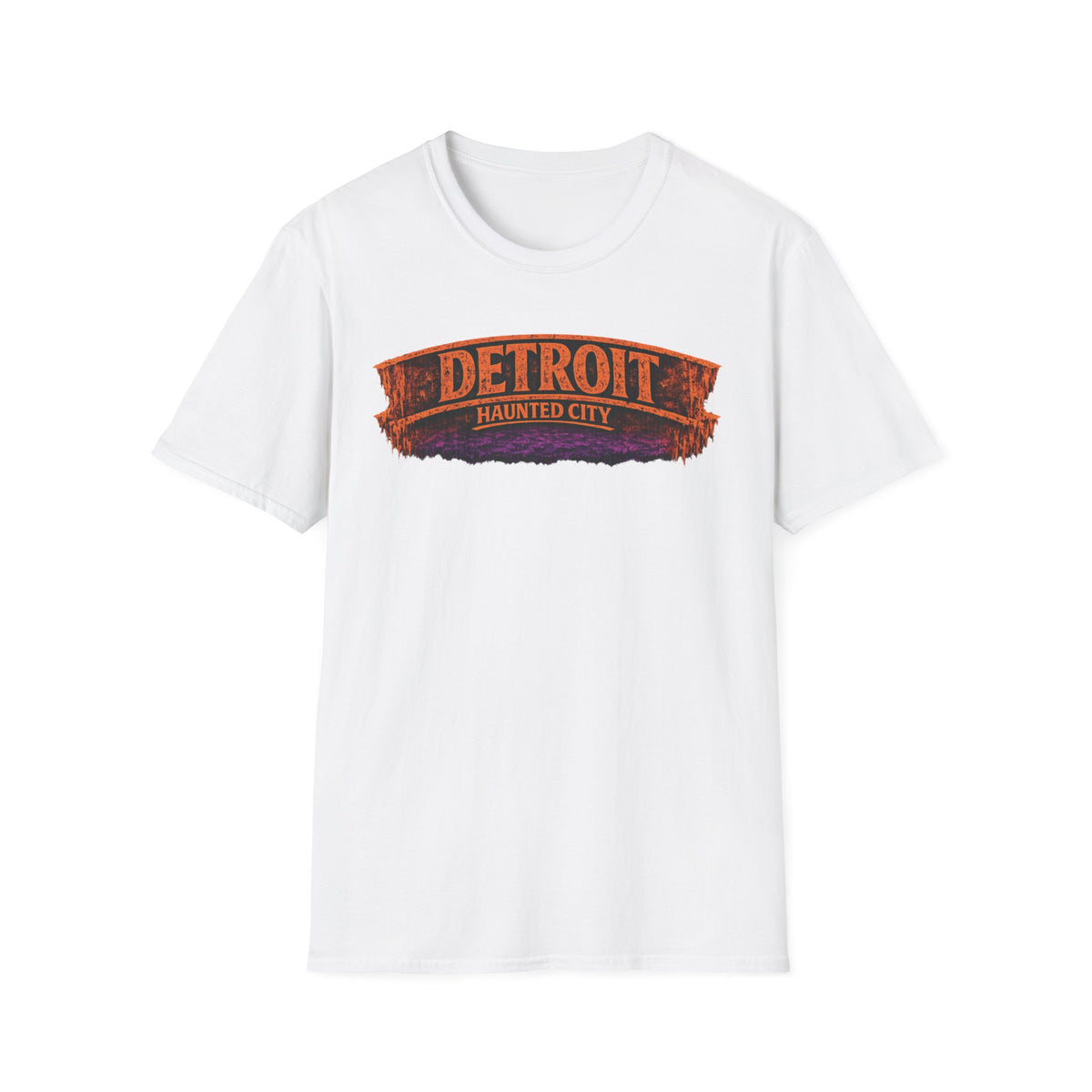 Detroit Haunted City T-Shirt — Retro Spooky City Tee