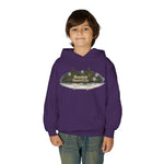 Houston Haunted City Youth Hoodie — Spooky Ghosts Graphic Pullover