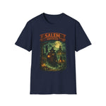 Salem Haunted City T-Shirt — Vintage Witch Moon Halloween Tee